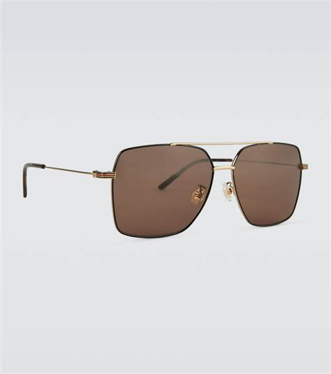 square metallic sunglasses|gucci square frame metal sunglasses.